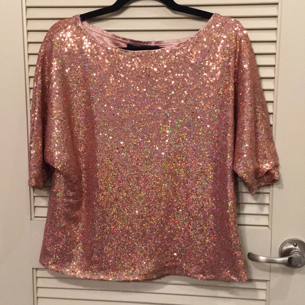 Sugar Lips Gold Sequin top (stitch fix) size XS